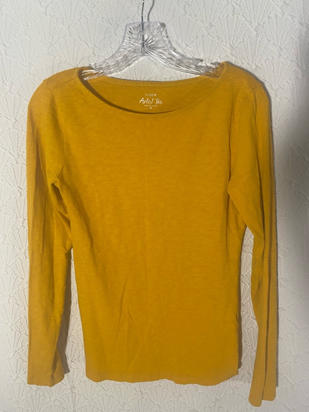 J. Crew Artist Tee in Mustard Yellow size Sml Elevated Basic Quality Fabric